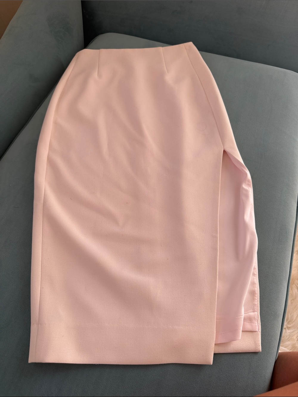 Women's Blush Pink Pencil Skirt by intermix